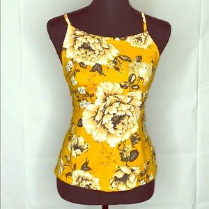 Yellow floral top